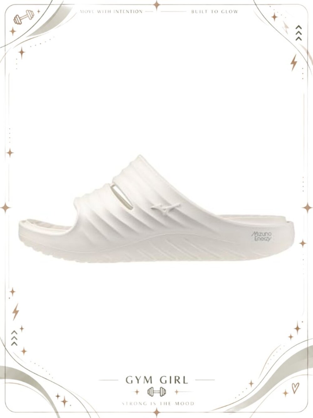 Mizuno Enerzy Recovery Slide Sandal EVA Foam Contoured Footbed